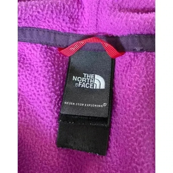 North Face Womens Purple Fleece Jacket small - Picture 3 of 5